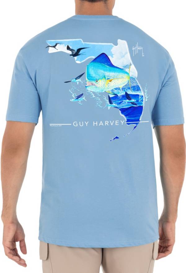 Guy Harvey Men's Florida Mahi Pocket T-Shirt
