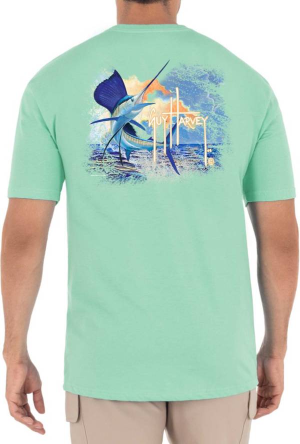 Guy Harvey Men's Sunset Sailfish Short Sleeve T-Shirt