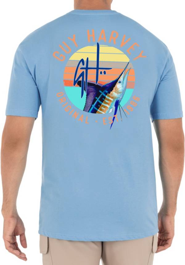 Guy Harvey Men's Sunset Pocket T-Shirt