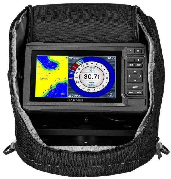 Garmin ECHOMAP UHD 63cv Ice Fishing Finder Bundle