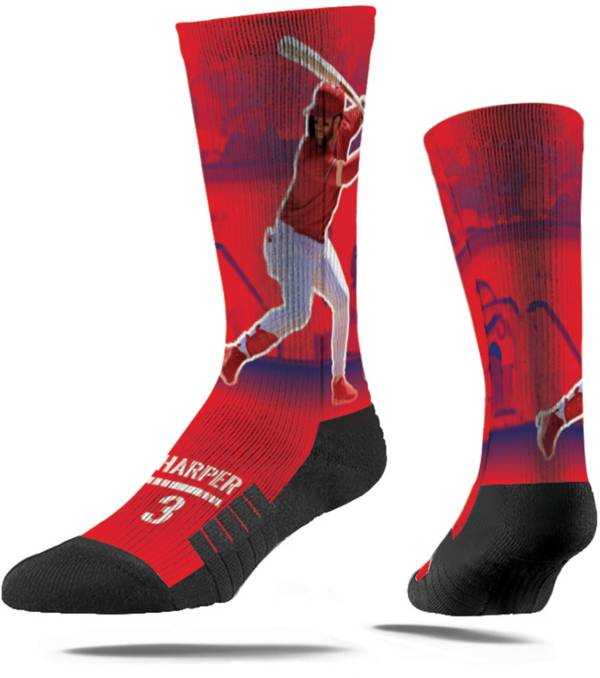 Strideline Philadelphia Phillies Bryce Harper Action Crew Socks