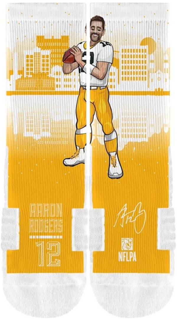 Strideline Green Bay Packers Aaron Rodgers Superhero Socks