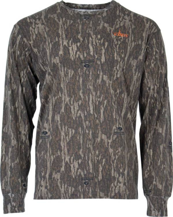 Habit Men's Bear Cave Camo Long Sleeve Hunting T-Shirt product image