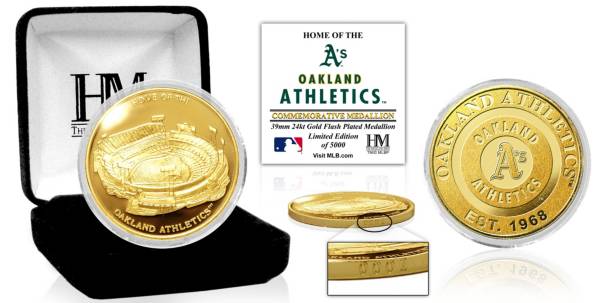 Highland Mint Oakland Athletics Stadium Gold Coin