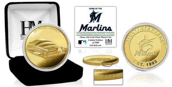 Highland Mint Miami Marlins Stadium Gold Coin product image