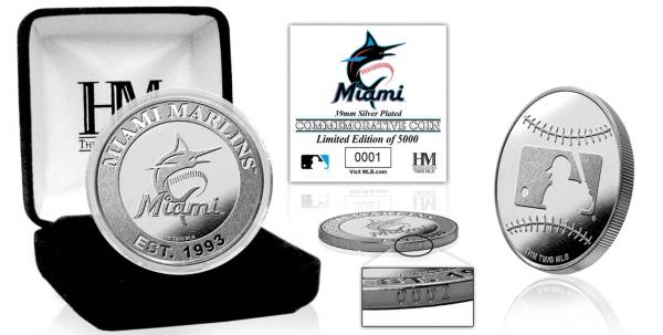 Highland Mint Miami Marlins Silver Team Coin