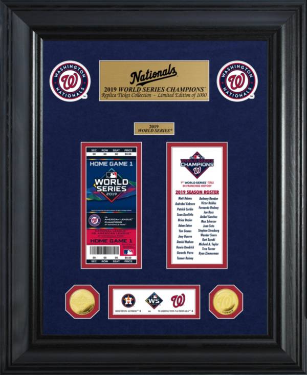 Highland Mint Washington Nationals Standard Ticket Frame