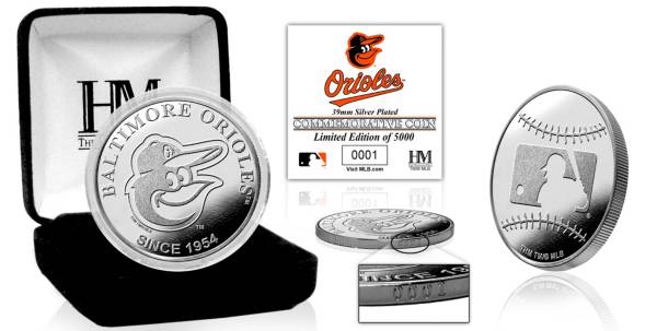 Highland Mint Baltimore Orioles Silver Team Coin