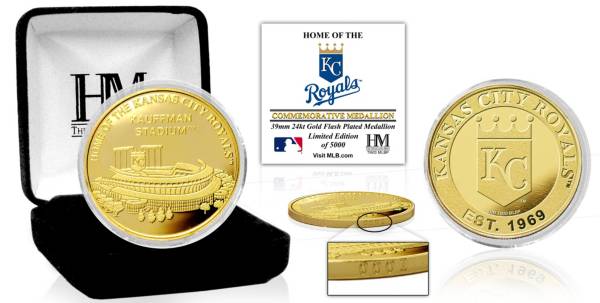 Highland Mint Kansas City Royals Stadium Gold Coin product image
