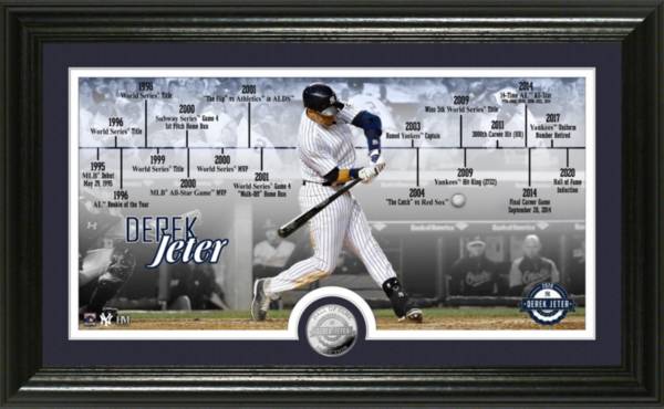 Highland Mint New York Yankees Derek Jeter Hall of Fame 2020 Timeline Silver Coin Photo Mint