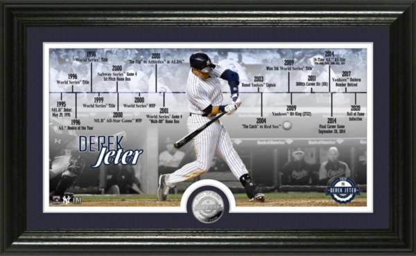 Highland Mint New York Yankees Derek Jeter Hall of Fame 2020 Timeline Silver Coin Photo Mint product image