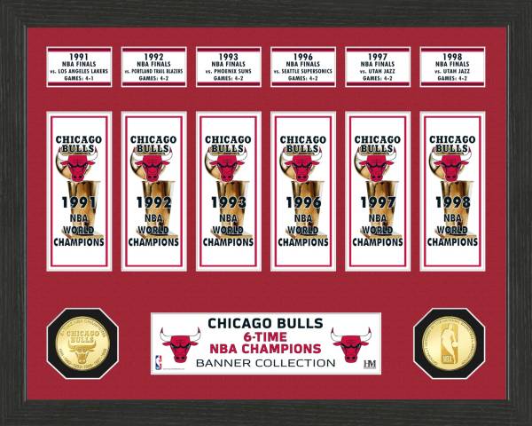 Highland Mint Chicago Bulls Banner Bronze Coin Photo Mint
