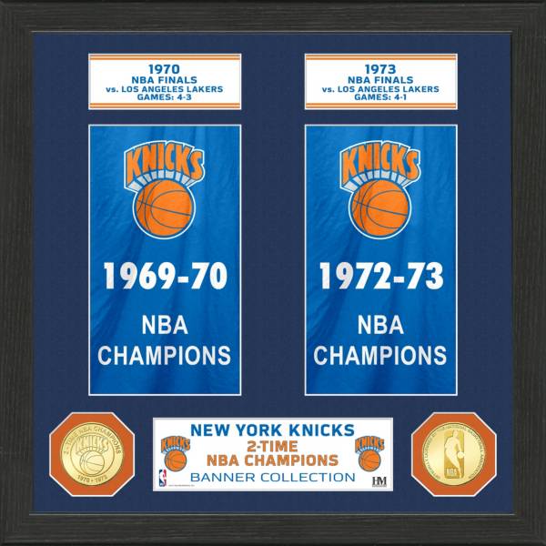 Highland Mint New York Knicks Banner Bronze Coin Photo Mint