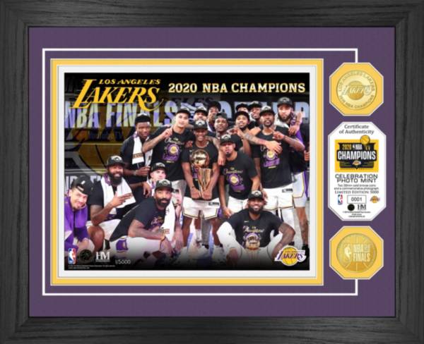 Highland Mint 2020 NBA Champions Los Angeles Lakers Celebration Bronze Coin Photo Mint
