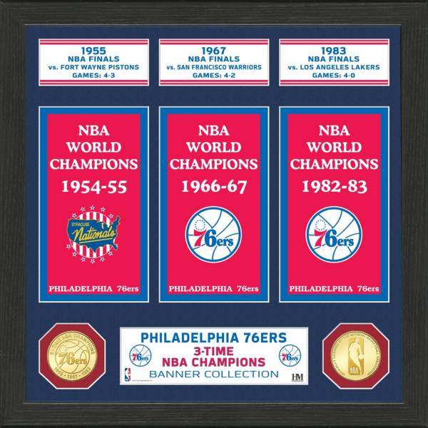 Highland Mint Philadelphia 76ers Banner Bronze Coin Photo Mint