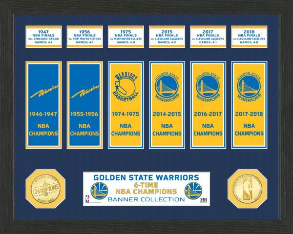 Highland Mint Golden State Warriors Banner Bronze Coin Photo Mint