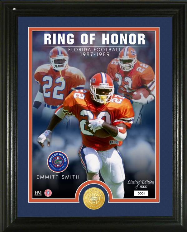 Highland Mint Florida Gators Emmitt Smith 2020 Ring of Honor Bronze Coin Photo Mint