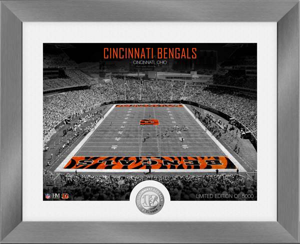 Highland Mint Cincinnati Bengals Art Deco Stadium Silver Coin Photo Mint