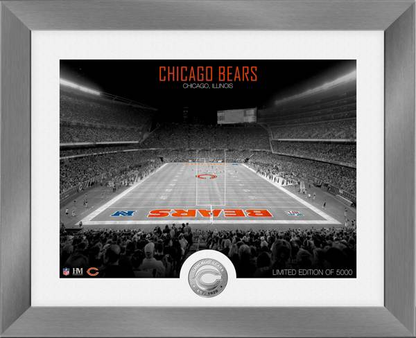 Highland Mint Chicago Bears Art Deco Stadium Silver Coin Photo Mint