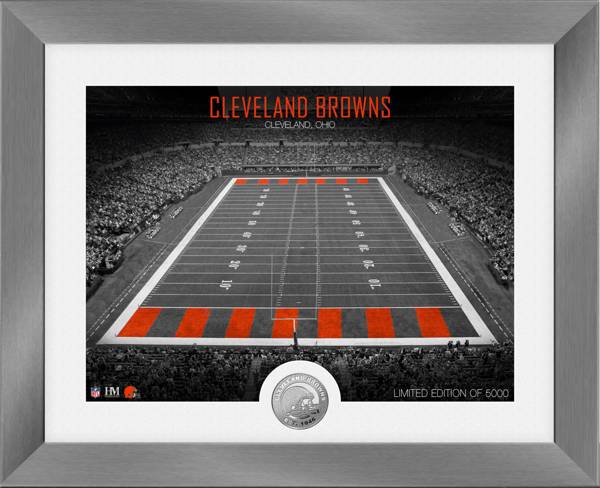 Highland Mint Cleveland Browns Art Deco Stadium Silver Coin Photo Mint