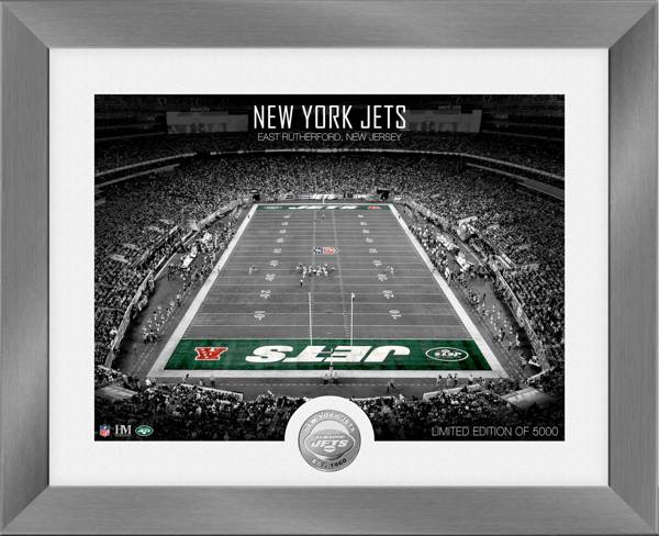 Highland Mint New York Jets Art Deco Stadium Silver Coin Photo Mint product image