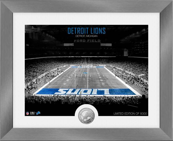 Highland Mint Detroit Lions Art Deco Stadium Silver Coin Photo Mint