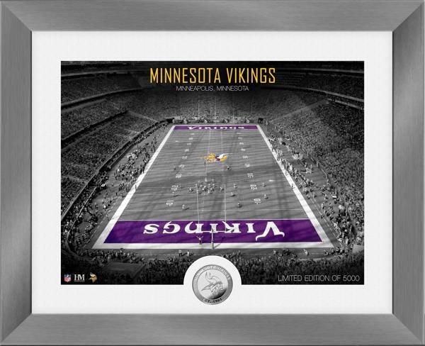 Highland Mint Minnesota Vikings Art Deco Stadium Silver Coin Photo Mint