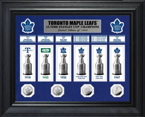 Highland Mint Toronto Maple Leafs Stanley Cup Champions Deluxe Gold Coin & Banner Collection