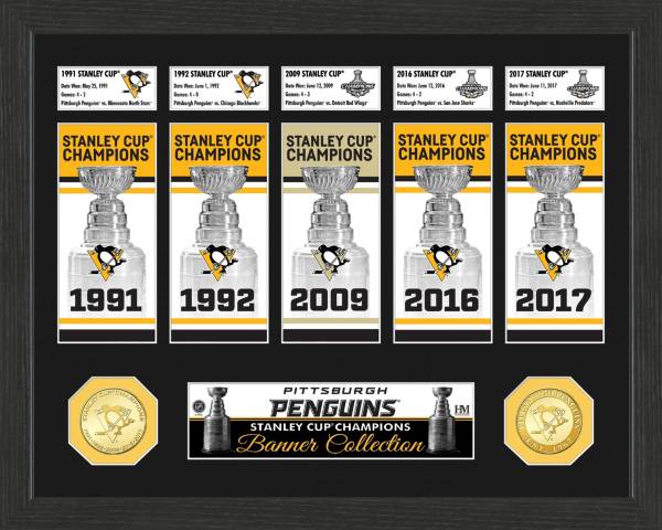 Highland Mint Pittsburgh Penguins Banner Collection Photo Mint