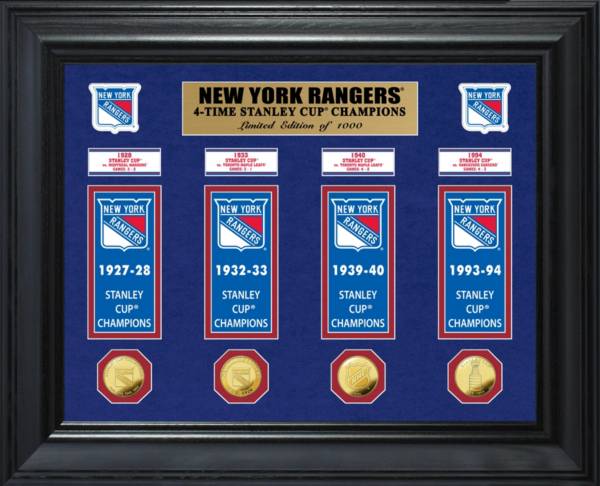 Highland Mint New York Rangers Stanley Cup Champions Deluxe Gold Coin & Banner Collection product image