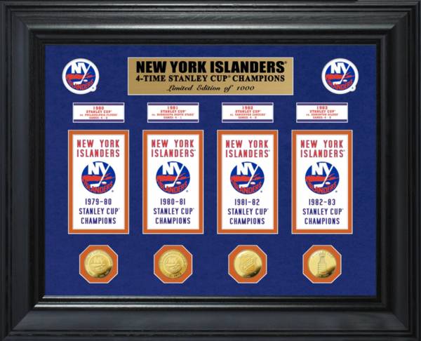 Highland Mint New York Islanders Stanley Cup Champions Deluxe Gold Coin & Banner Collection product image