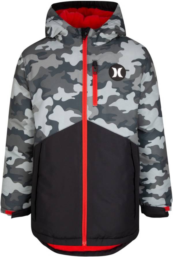 Hurley Boys' Puffer Full-Zip Parka