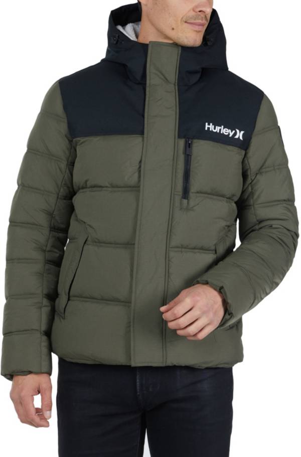 Hurley Men's Barrel Full-Zip Puffer Jacket