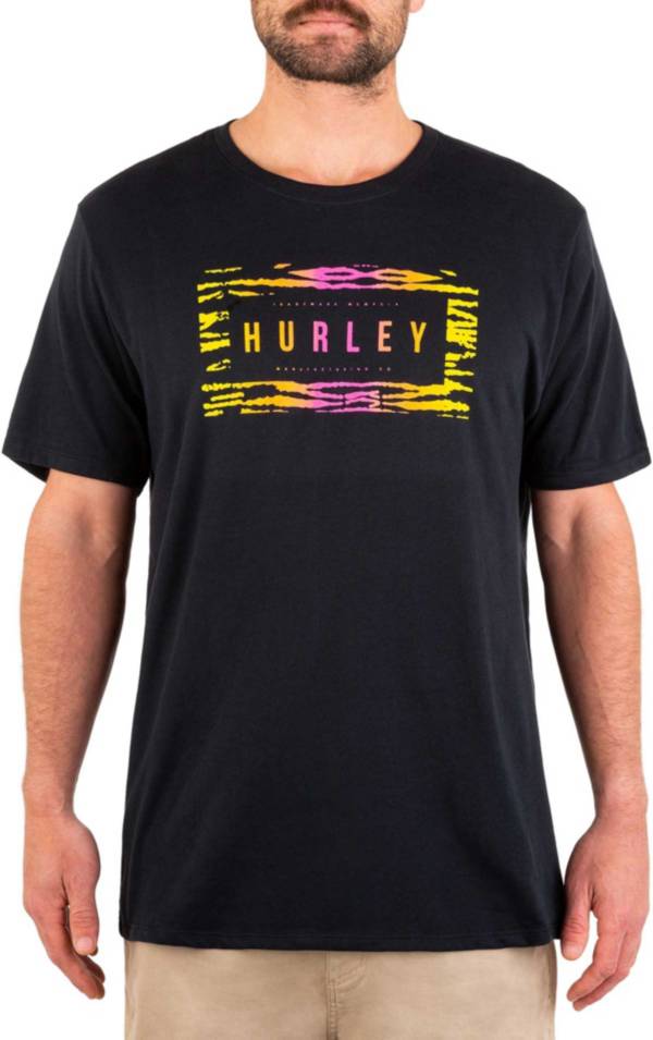 Hurley Men's DF Box Jungle Short Sleeve Graphic T-Shirt