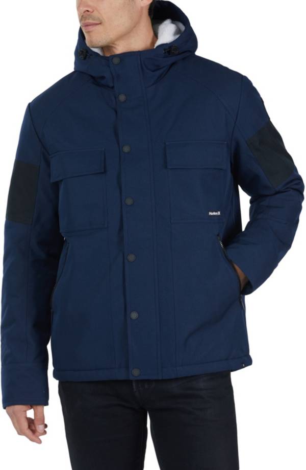 Hurley Men's Sebastien Sherpa Lined Full-Zip Jacket