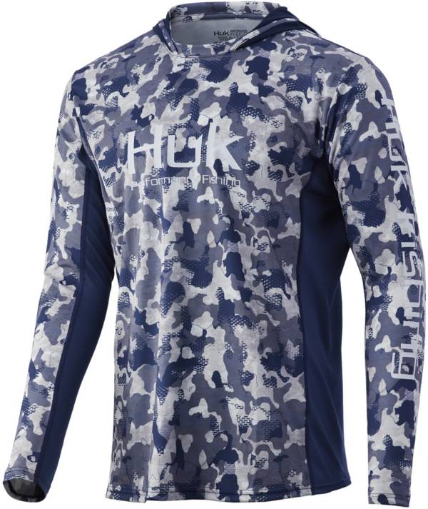 HUK Men's Icon X KC Refraction Camo Pullover Fishing Hoodie