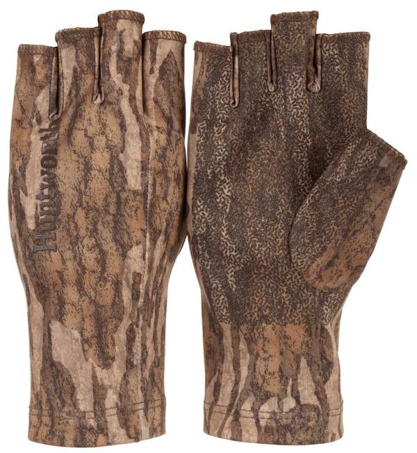 Mossy Oak Men's Stealth ½ Finger Gloves