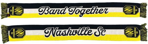 Ruffneck Scarves Nashville SC Band Together Script Jacquard Knit Scarf