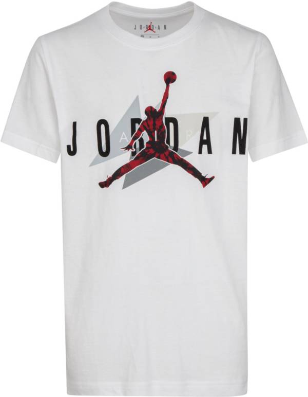 Jordan Boys' AJ6 Carmine Geo Short Sleeve T-Shirt