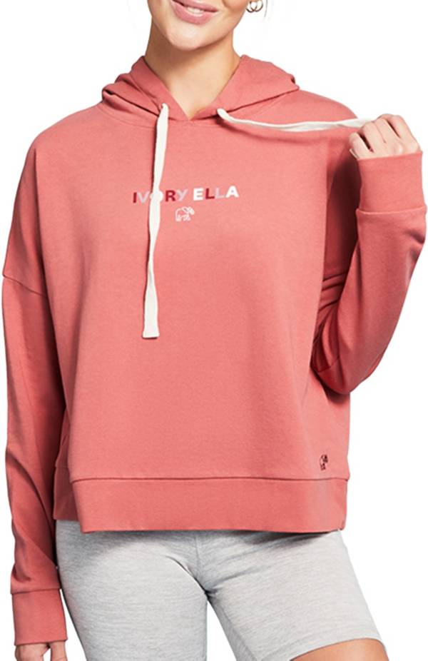 Ivory Ella Women's Colorblock Logo Hoodie