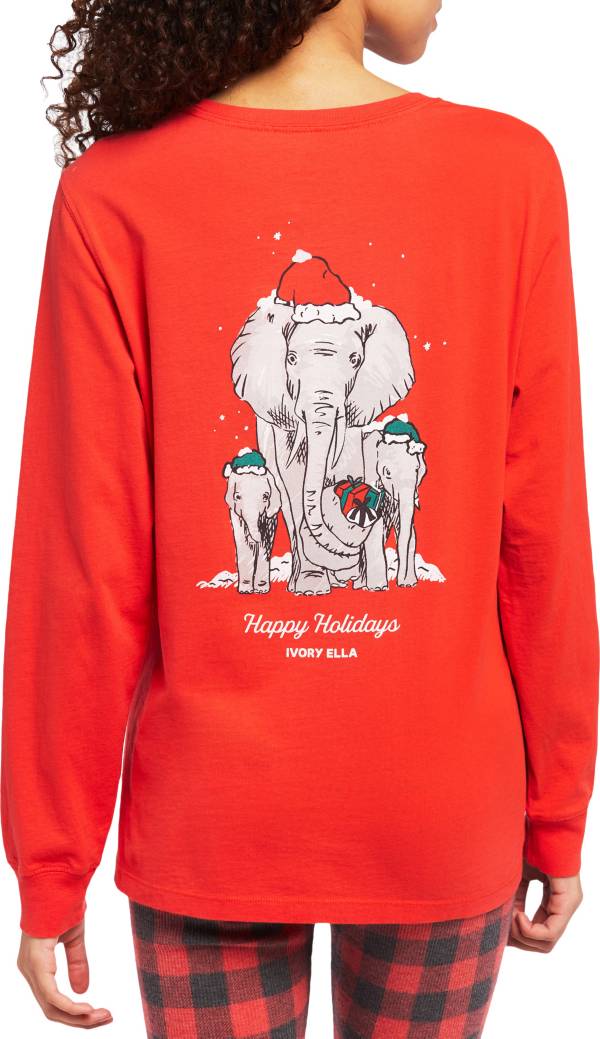 Ivory Ella Women's Santa's Big Helpers Long Sleeve T-Shirt