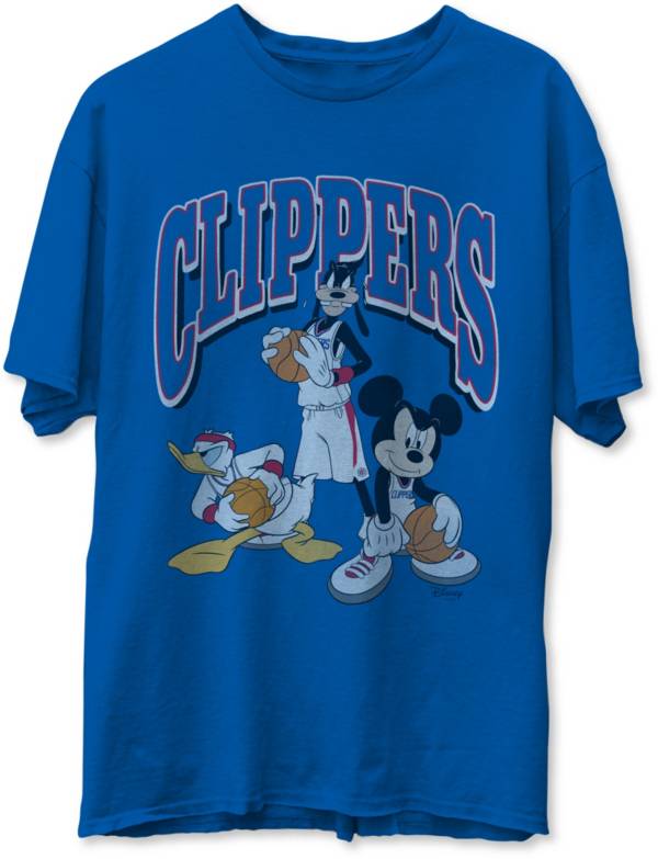 Junk Food Men's Los Angeles Clippers Blue Disney Vintage Mickey Squad T-Shirt