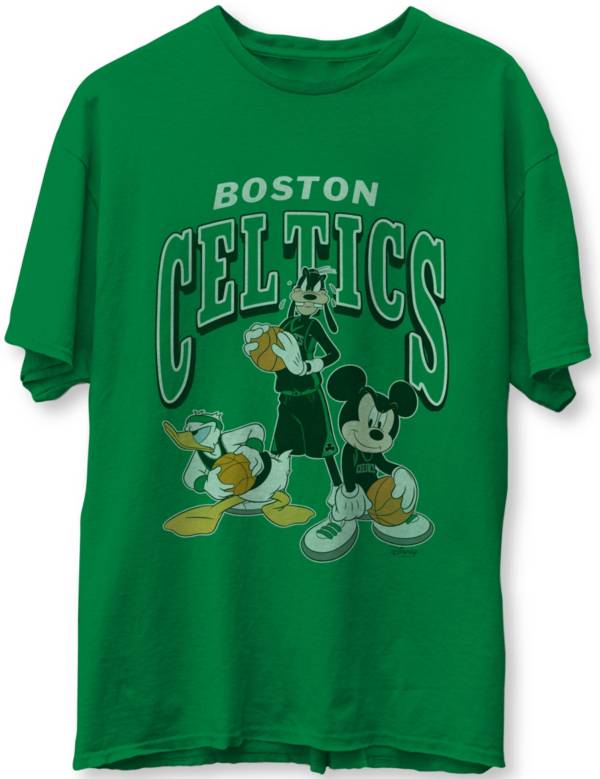 Junk Food Men's Boston Celtics Green Disney Vintage Mickey Squad T-Shirt