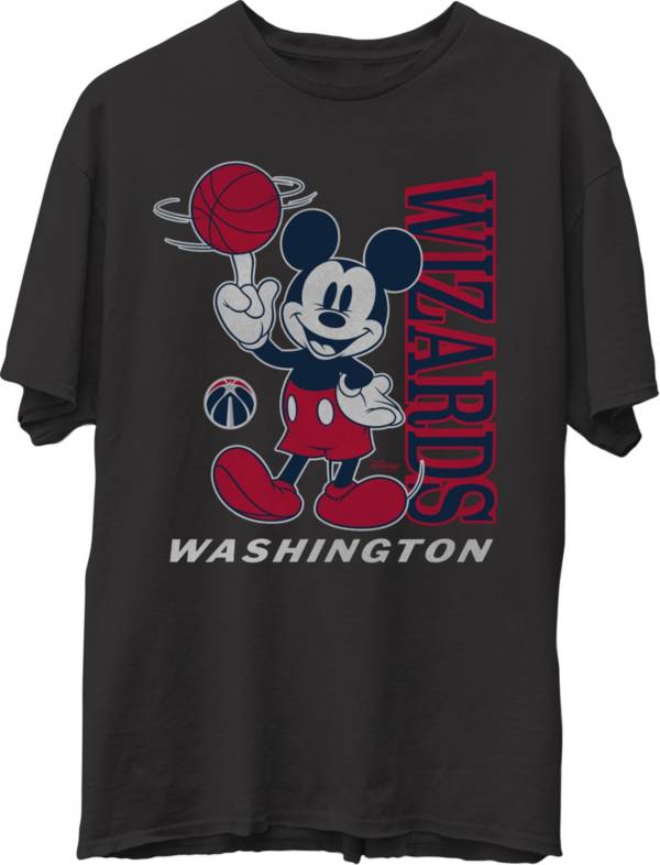 Junk Food Men's Washington Wizards Disney Vintage Mickey Baller Black T-Shirt