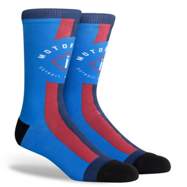 PKWY 2020-21 City Edition Detroit Pistons Crew Socks