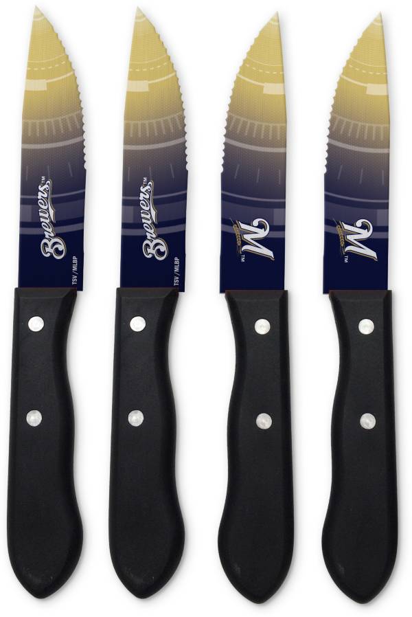 Sports Vault Milwaukee Brewers Steak Knives