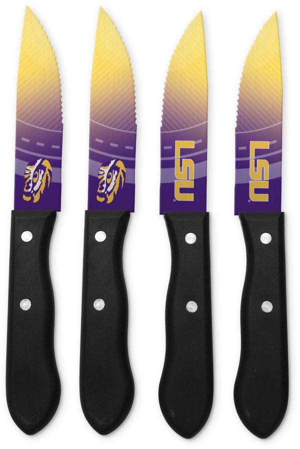 Sports Vault LSU Tigers Steak Knives