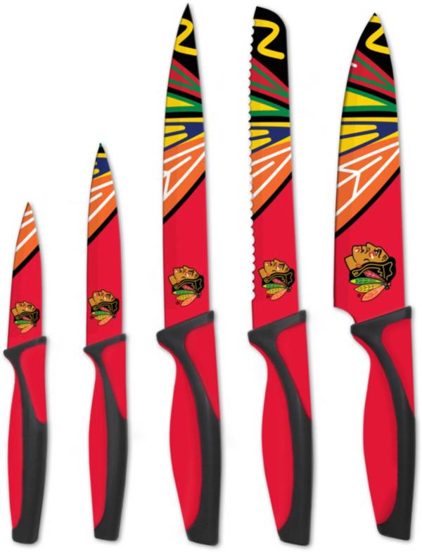 Sports Vault Chicago Blackhawks Kitchen Knives