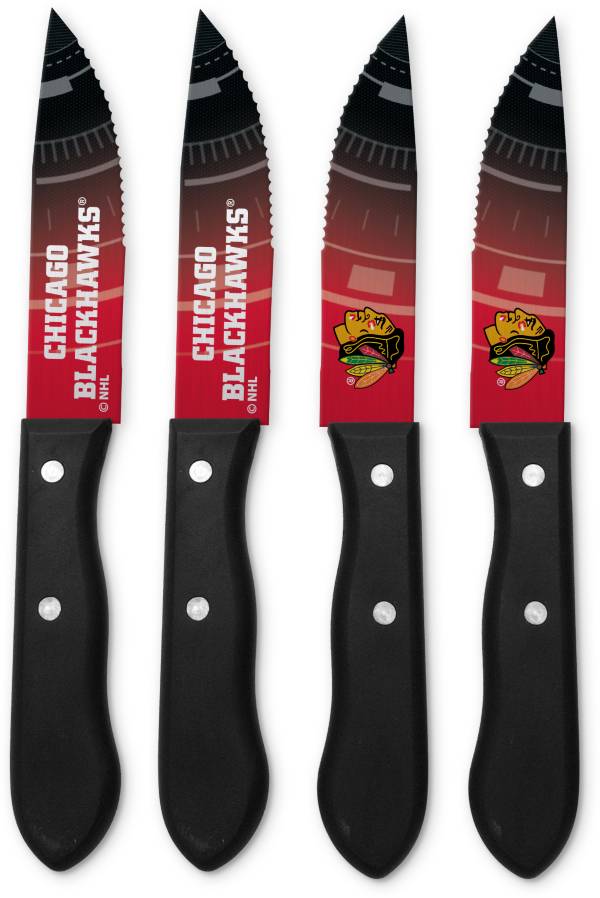 Sports Vault Chicago Blackhawks Steak Knives