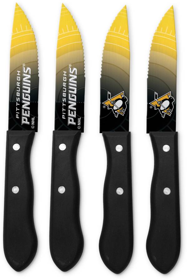 Sports Vault Pittsburgh Penguins Steak Knives